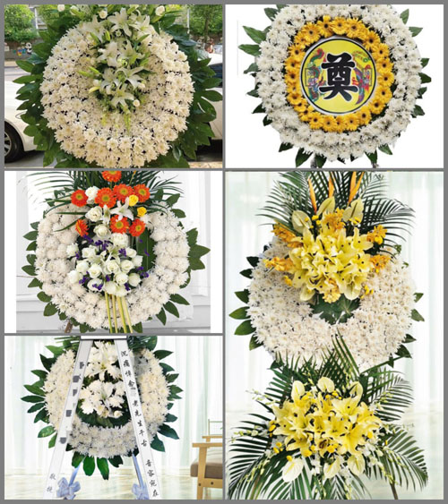 湖北黄冈市黄梅县新开镇蔡家渡村花圈速递