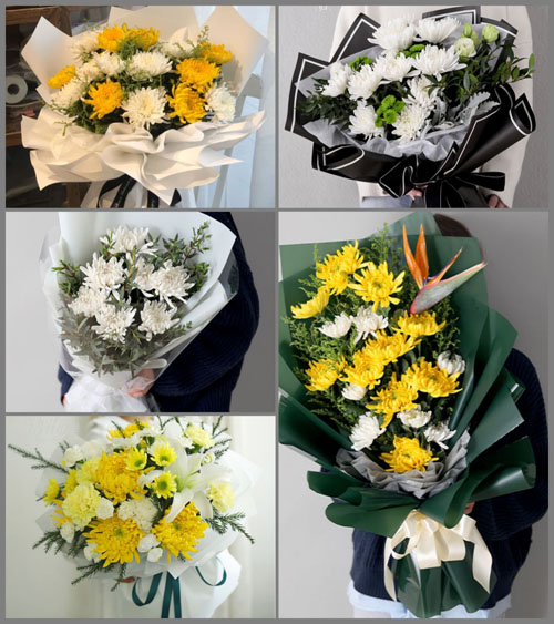 湖北黄冈市黄梅县新开镇蔡家渡村白事花束代送